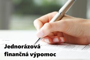 jednorazová fin výpomoc