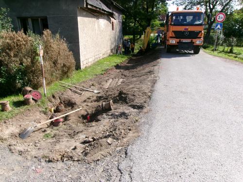 Chodník s odvodnením v obci Slovenská Kajňa