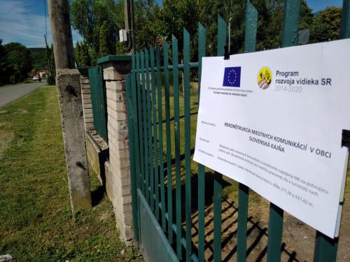 Rekonštrukcia miestnych komunikácií v obci Slovenská Kajňa